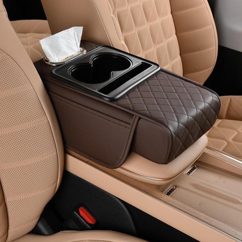 Centre Console Organiser with Cup Holders – 5-in-1 Armrest Cover