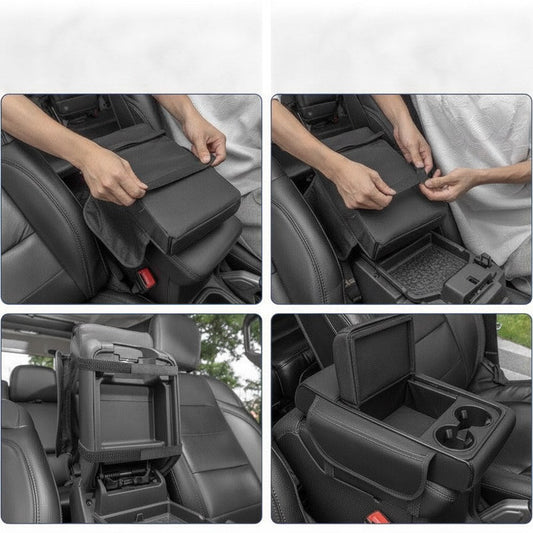 Centre Console Organiser with Cup Holders – 5-in-1 Armrest Cover