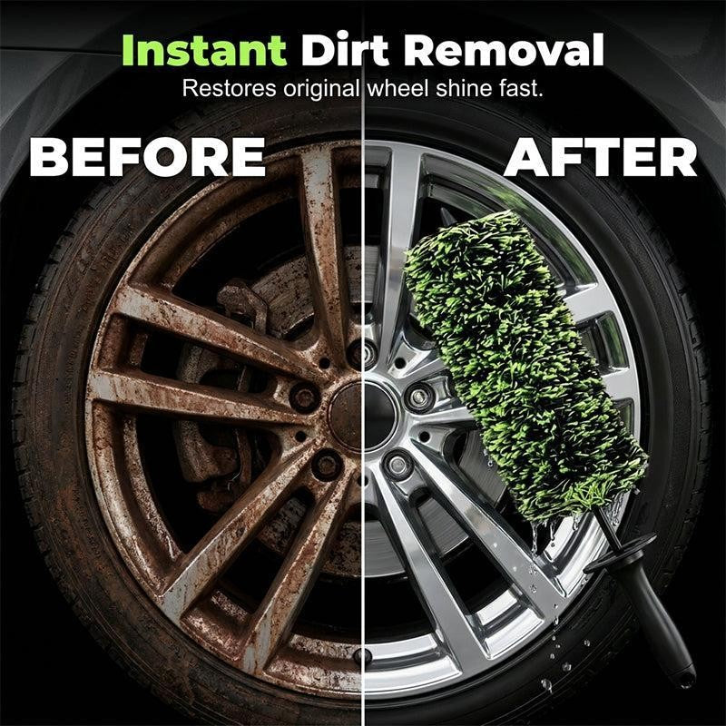 Wheel Brush for Deep Cleaning – Reaches Wheel Barrels and Brake Calipers