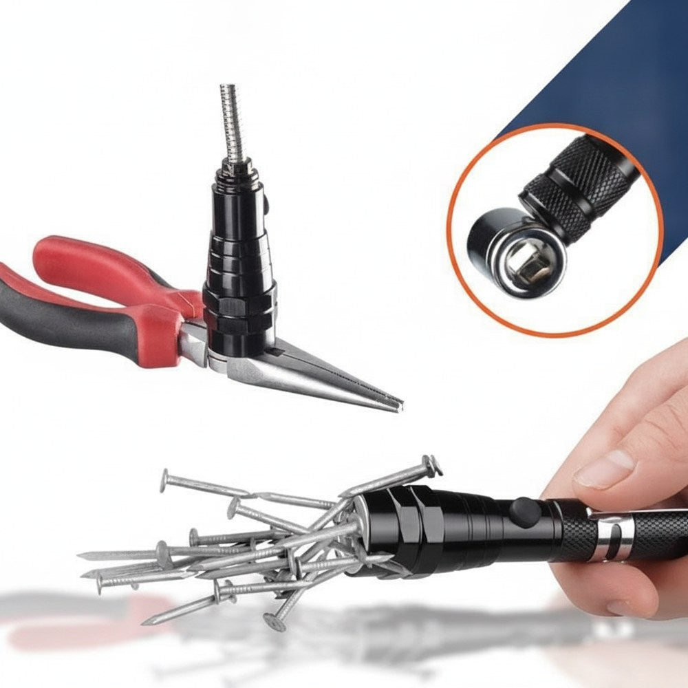 Magnetic LED Torch – Telescopic with 360° Gooseneck