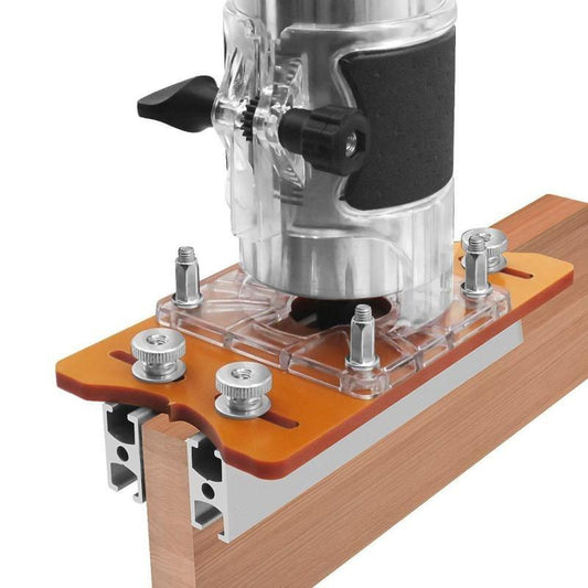 Router Jig for Trim Routers – Slot Cutting and Clamping