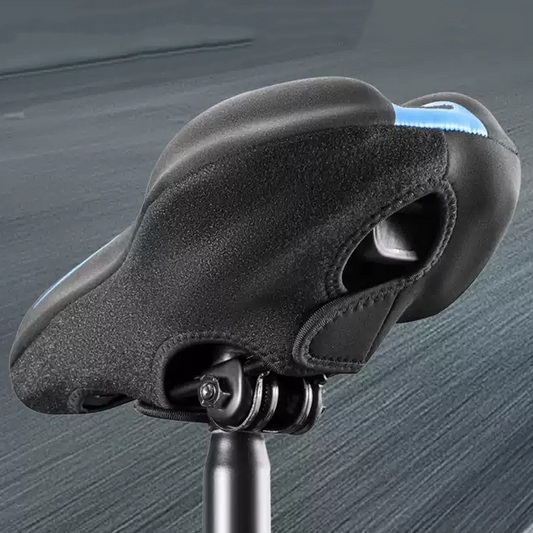 Ergonomic Saddle Cover with Silicone Gel and Memory Foam