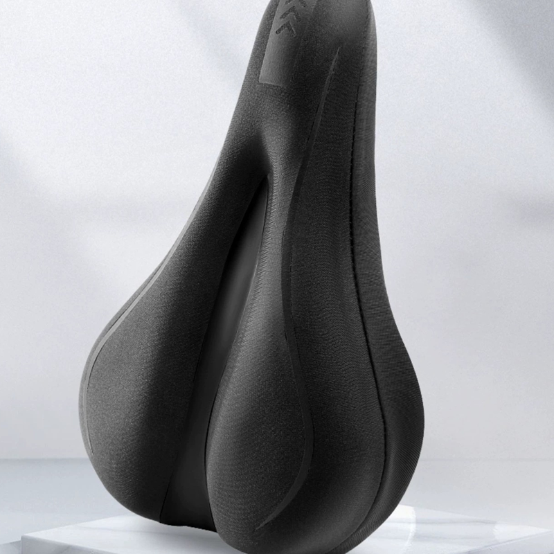 Ergonomic Saddle Cover with Silicone Gel and Memory Foam