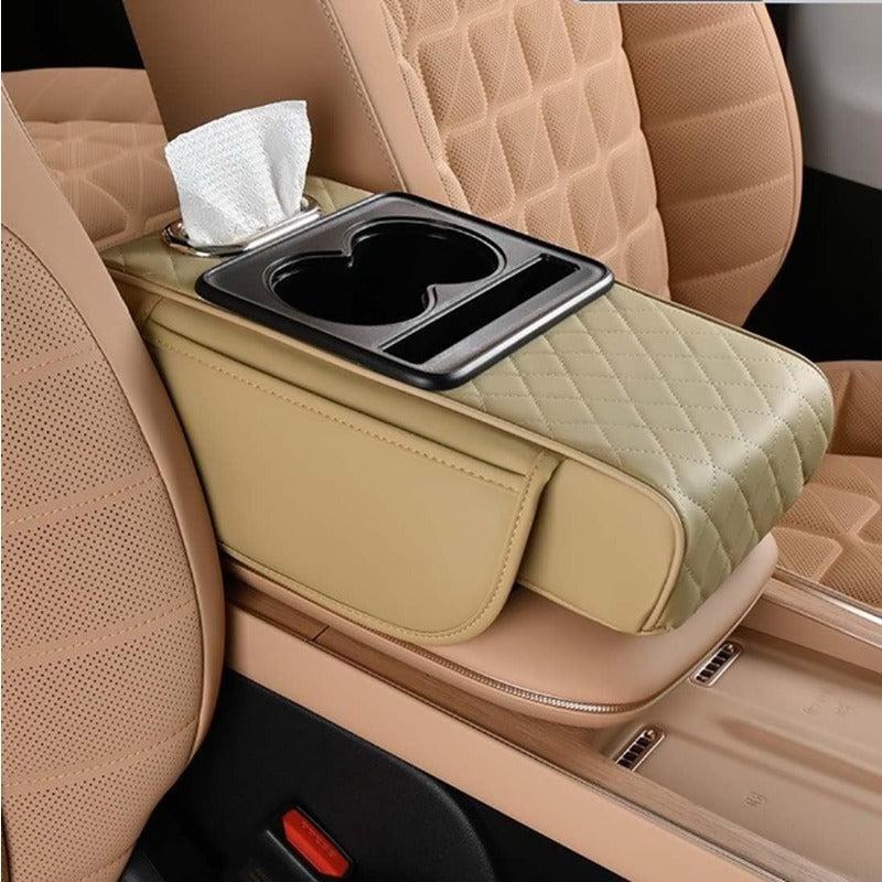 Centre Console Organiser with Cup Holders – 5-in-1 Armrest Cover