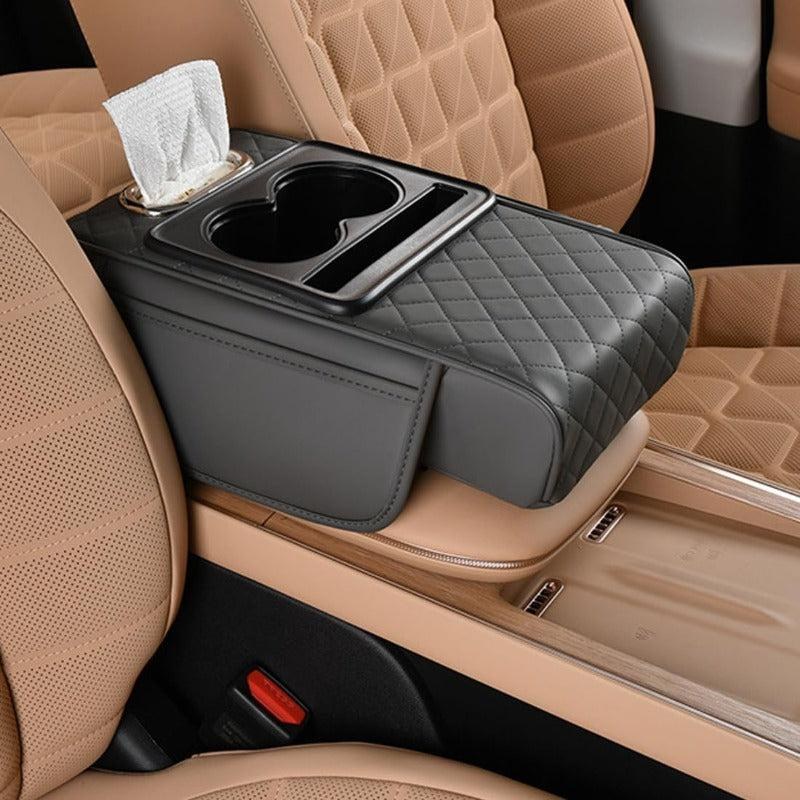 Centre Console Organiser with Cup Holders – 5-in-1 Armrest Cover