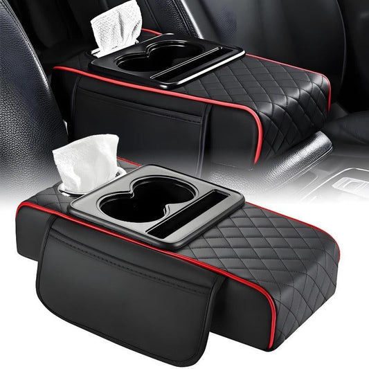 Centre Console Organiser with Cup Holders – 5-in-1 Armrest Cover
