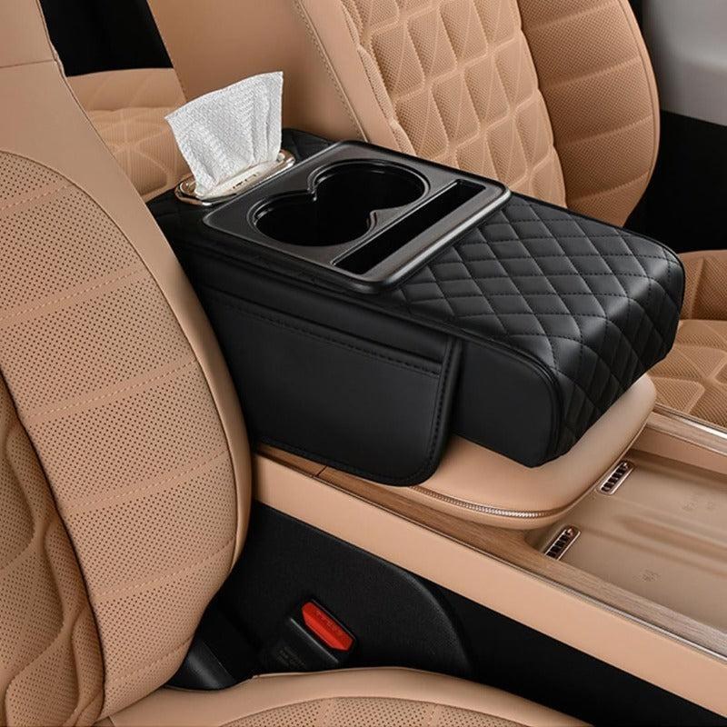 Centre Console Organiser with Cup Holders – 5-in-1 Armrest Cover