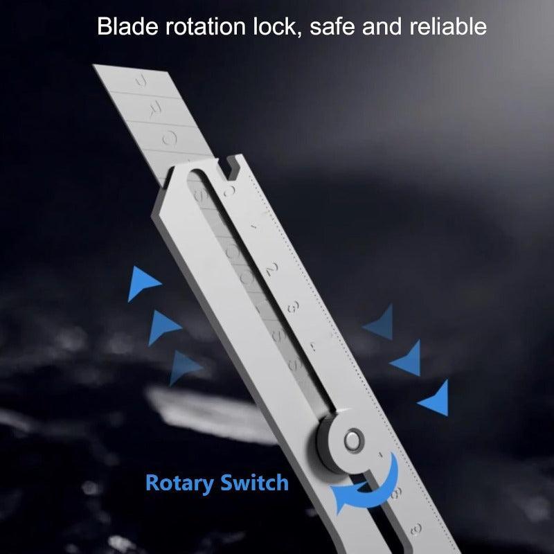 Utility Knife with Rotary Lock – Stainless Steel