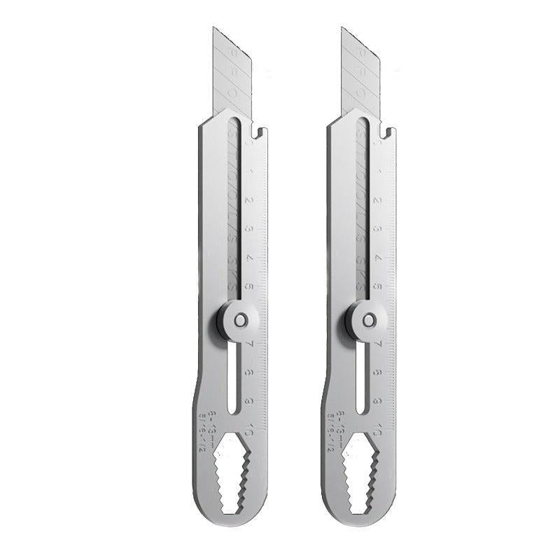 Utility Knife with Rotary Lock – Stainless Steel