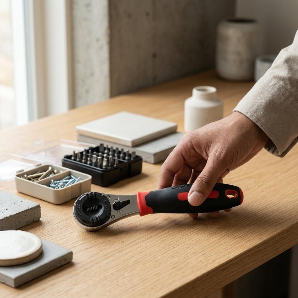 Adjustable Ratcheting Wrench – 6–22 mm